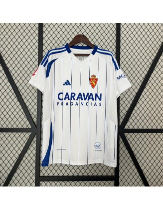 24/25 Real Zaragoza Home Football Shirt 