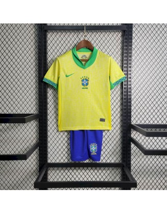 Brazil Home Jerseys 2024 Kids