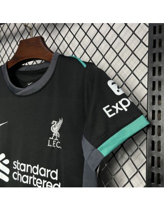 24/25 Liverpool Away Football Shirt For Kids