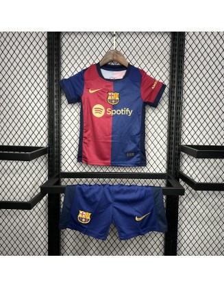 Barcelone Home Football Jersey For Kids 24/25