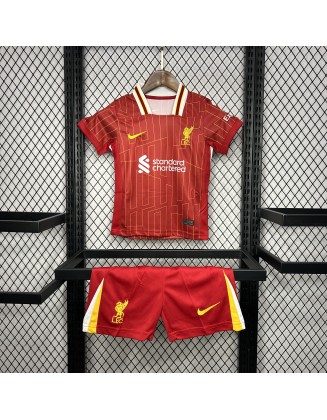 24/25 Liverpool Home Football Shirt For Kids