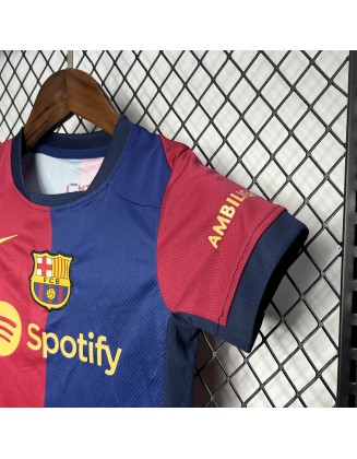 Barcelone Home Football Jersey For Kids 24/25