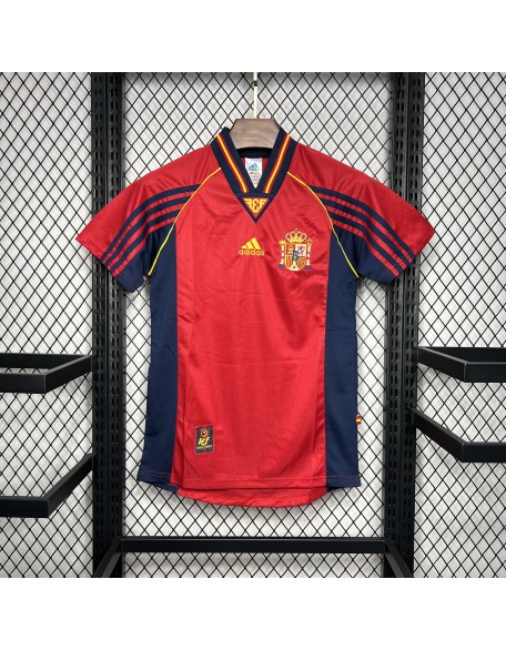 Spain Home Jerseys 1998 Retro